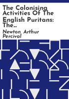 The_colonising_activities_of_the_English_Puritans